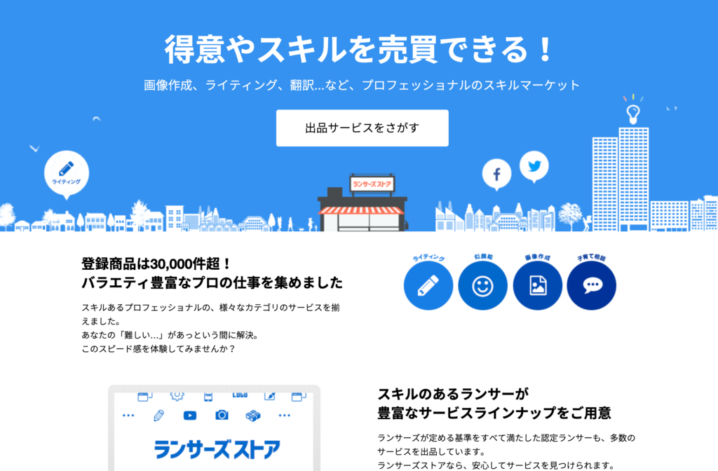 ランサーズストアに出品してみました ホムペリ